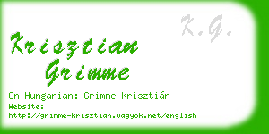 krisztian grimme business card